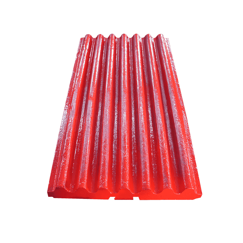 Backenbrecher mit beweglicher Backenplatte aus hochmanganhaltigem Stahl